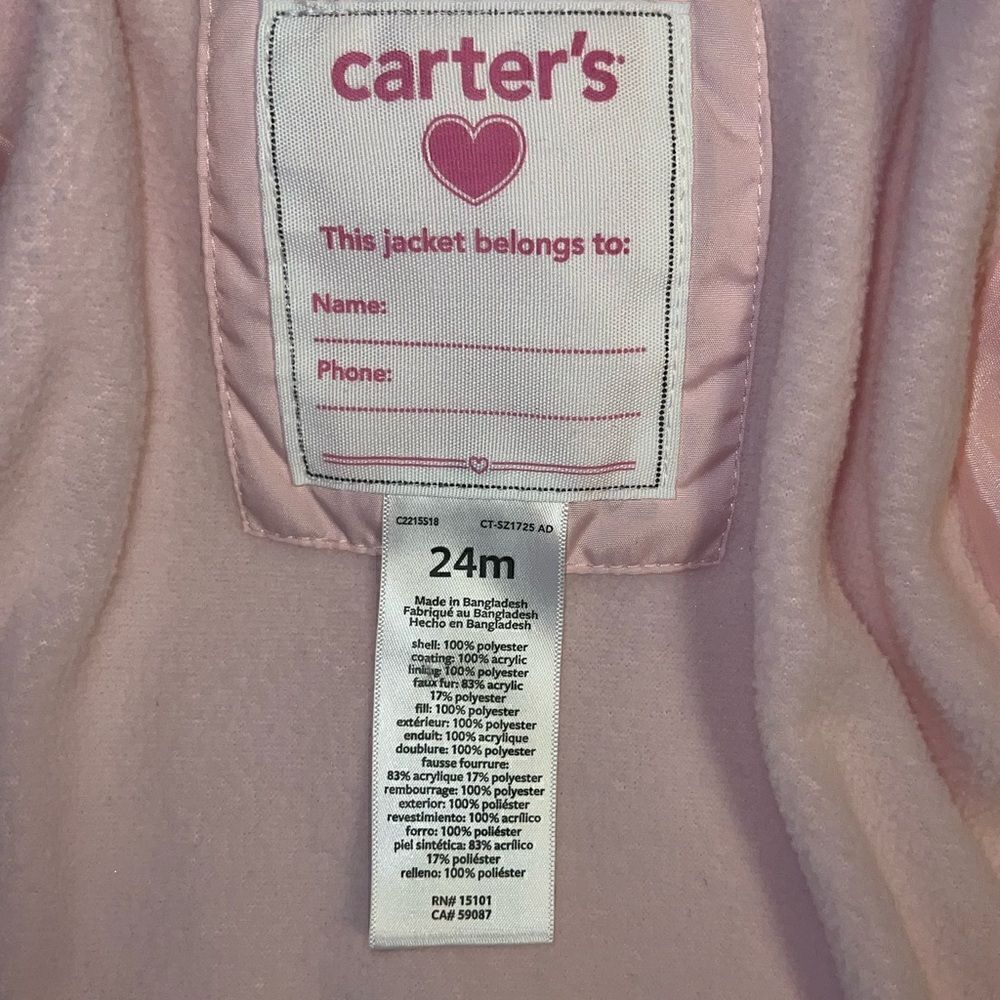Carter’s Puffer Coat   - Picture 4 of 4